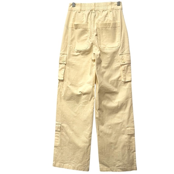 Wild Fable High Rise Cargo Utility Pants Butter Yellow Size XXS - Picture 4 of 5